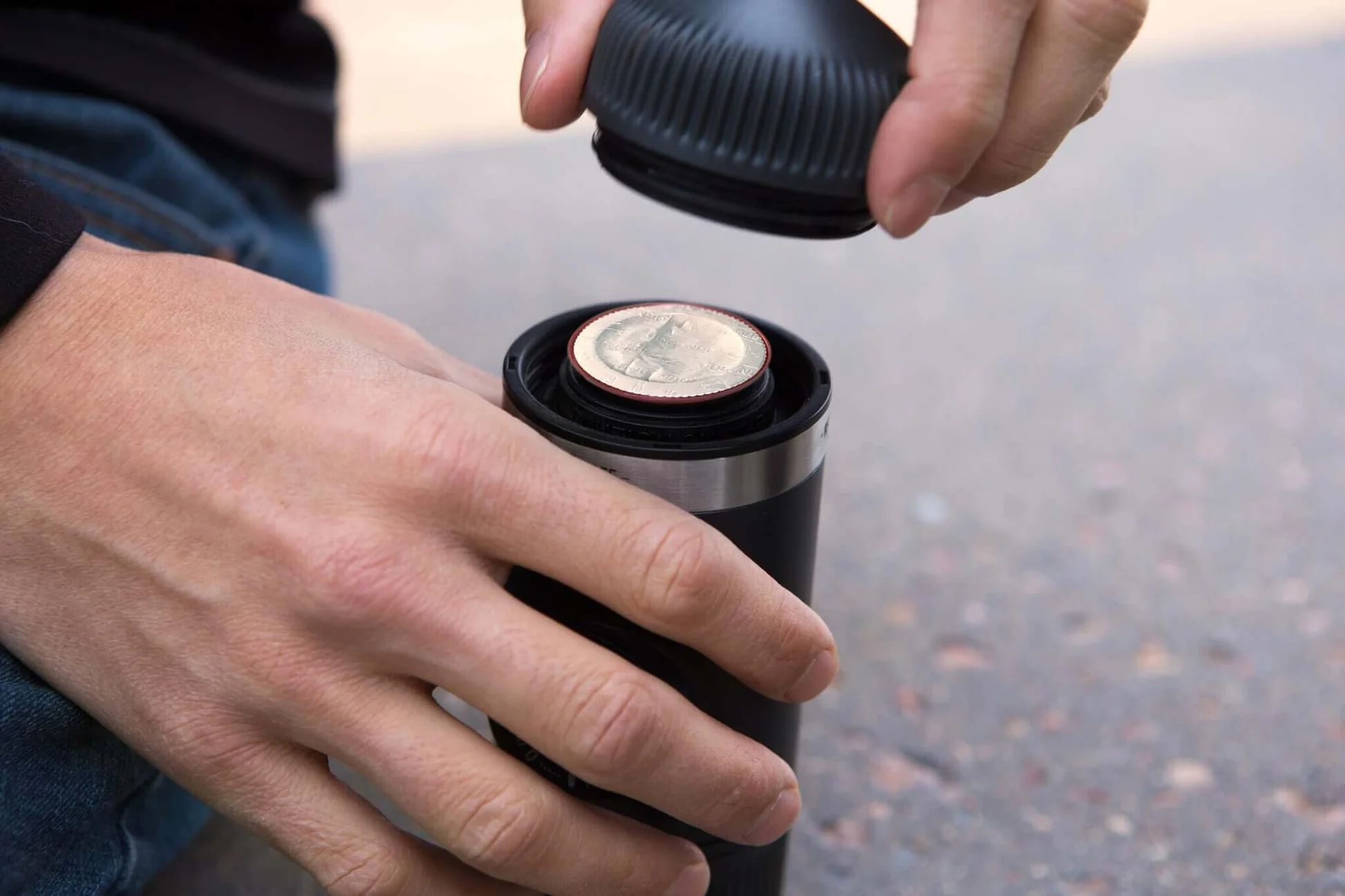 قهوه‌‌ساز واکاکو + مبدل نسپرسو (Nanopresso + NS Adaptor)